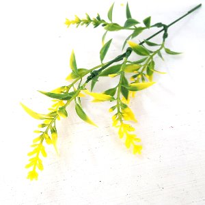라벤다새순 한줄기 노랑  ( 조화 꽃)